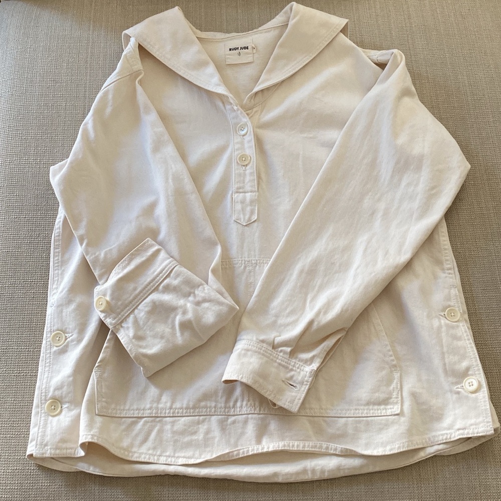 Rudy Jude sailor jacket natural size medium. EUC!!